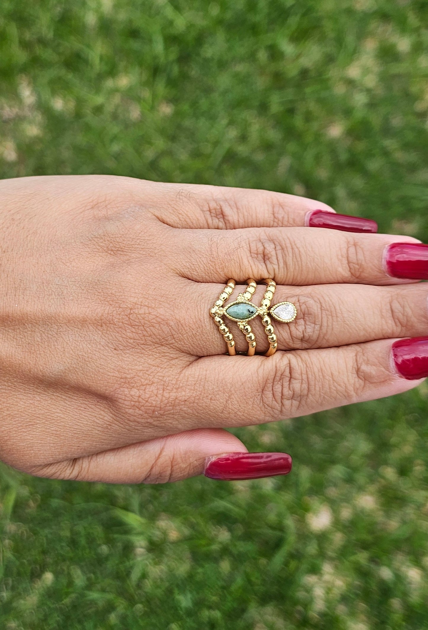 Bague Malya Dorée - Bijou Femme Délicat