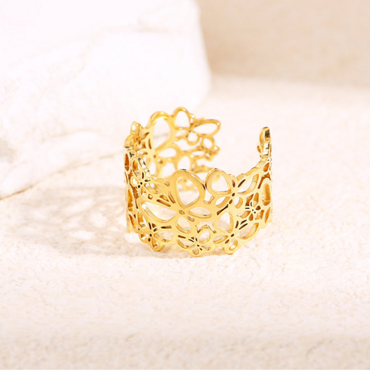 Bague Nina Dorée - Bague Femme Élégante