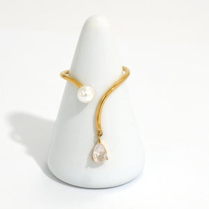 Bague Nova Dorée - Bague Femme Élégante