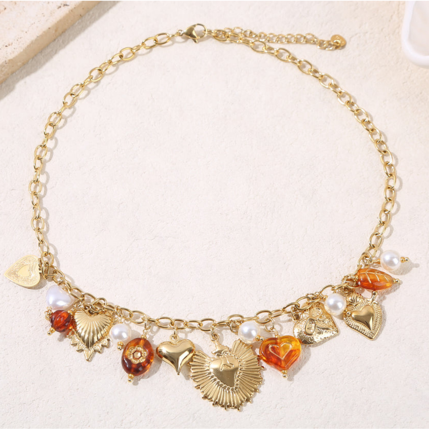 Collier Lina marron
